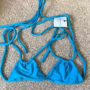 Pocahanto Swim Blue Bikini Top